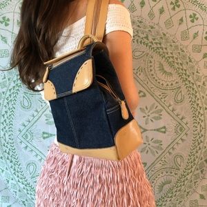 Denim Mini Backpack